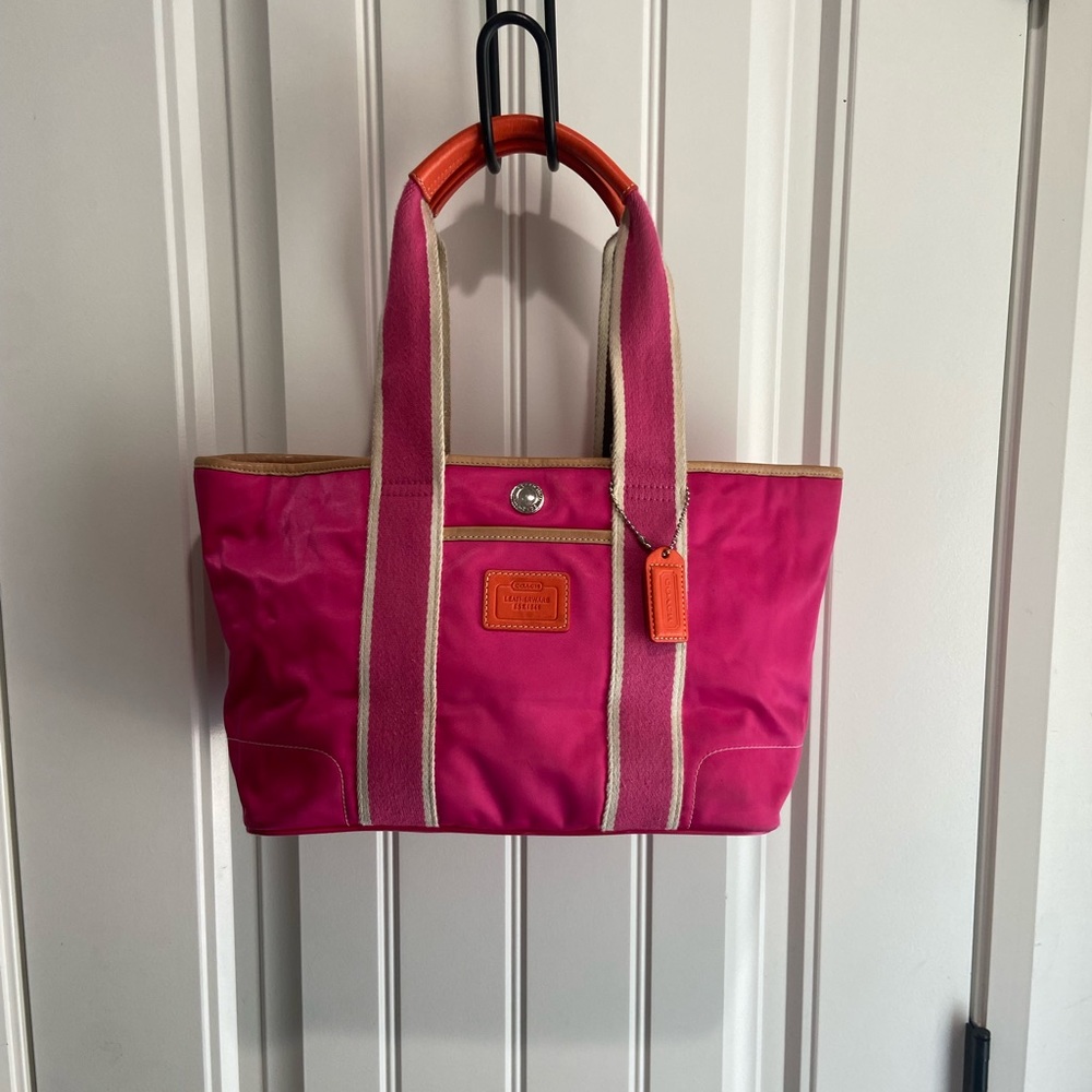 Pink coach purse